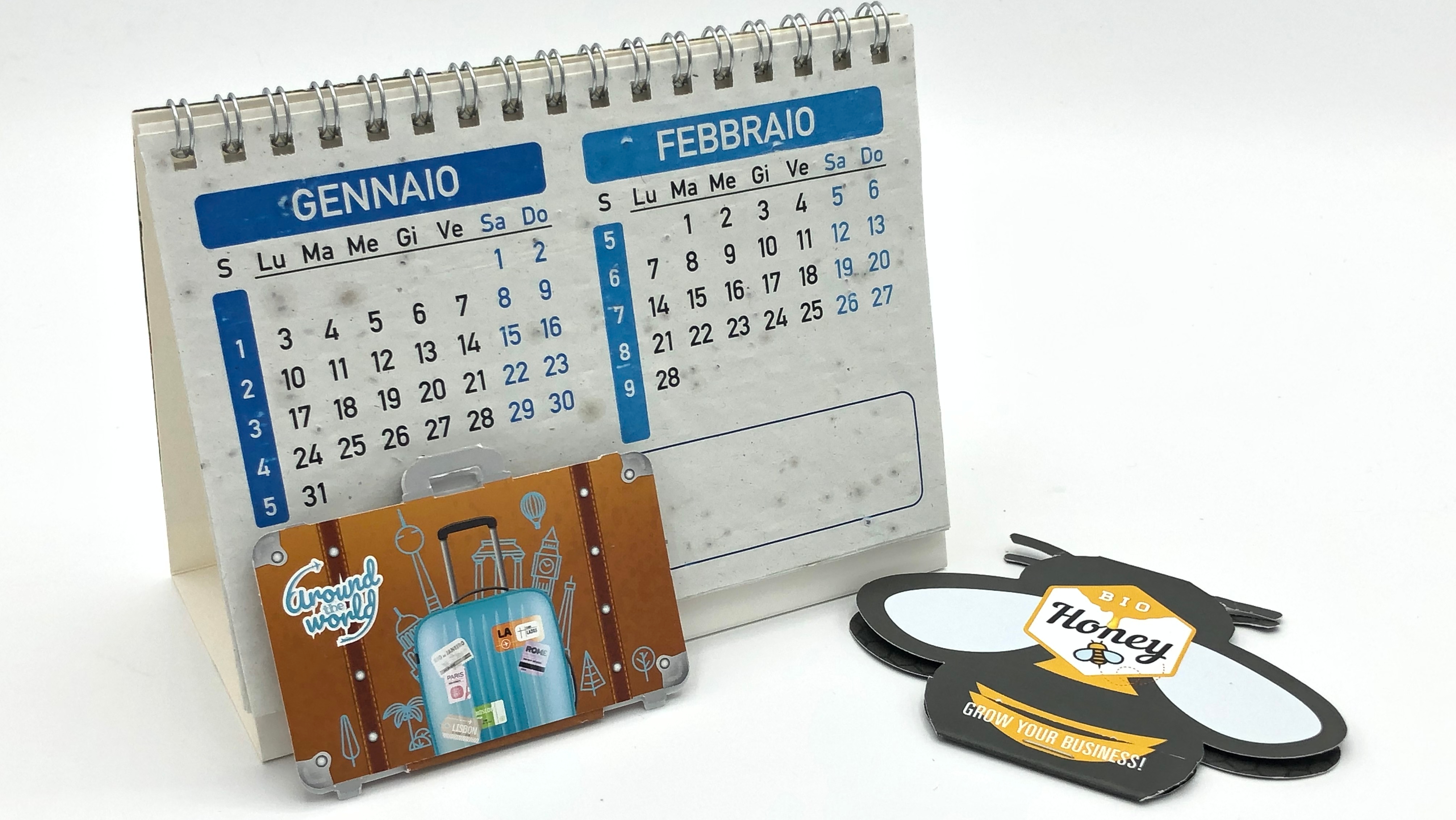 <p>Promotred mette a disposizione una vasta scelta di calendari realizzati in seedpaper</p>
